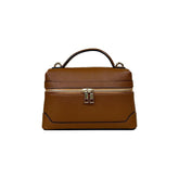 Ilenia - Mini Borsa a Mano in Vera Pelle con Cerniera Frontale